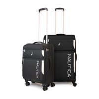 Pack 2 Maletas De Tela S+M Nautica Marbella 10K Y 20K Negra