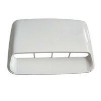 Magideal - Cubierta De Ventilación Para Capó De Coche, Entrada De Aire Decorativa Para Modificación De Vehículos, Fácil Instalación , Blanco