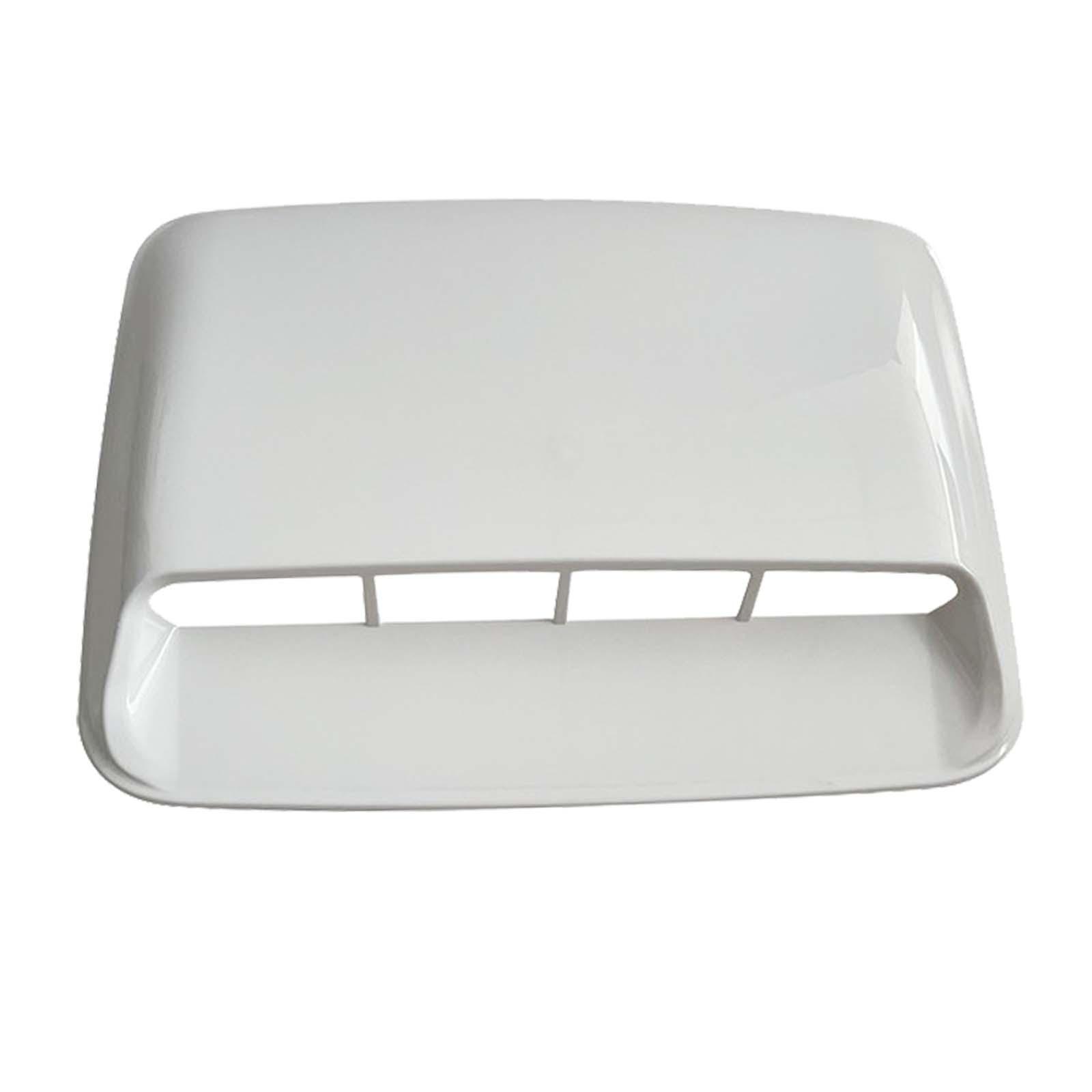Magideal - Cubierta De Ventilación Para Capó De Coche, Entrada De Aire Decorativa Para Modificación De Vehículos, Fácil Instalación , Blanco