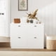 thumbnail image 3 of Shoe Cabinet,Hidden Slim Narrow Shoe Rack Cabinet with 4 Drawers for Entryway, Foyer,Hallway,Bedroom,Original Wood Color, (WHITE), 3 of 3