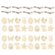 thumbnail image 1 of 60Pcs Adornos De Rebanadas De Madera Mezcladas Al Azar Colgante Colgante Para Pascua DIY, 1 of 5