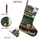 thumbnail image 5 of Camión de Basura Tema: Calcetines de Navidad, fino lino blanco para colgar en escaleras y chimenea, decoración navideña para el hogar, regalo de Navidad.54cm×38cm, 5 of 5