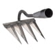 thumbnail image 3 of Rastrillo de deshierbe endurecido, cabeza de herramienta manual, hoz de acero al manganeso, cultivo de hoz, azada de jardinería duradera para afl , 4 dientes, 3 of 5