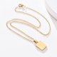 thumbnail image 3 of Collar HESHPAWS Shell Initial Letter A-Z Oro Amarillo 18 in, 3 of 3