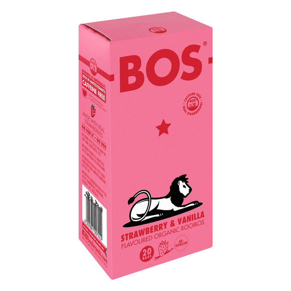 Té Rooibos Orgánico Frutilla y Vainilla BOS Caja 1 x 50 gr