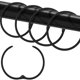 thumbnail image 1 of Ganchos para cortinas de ducha LULARINE, de metal inoxidable, 24 unidades, 1 of 7