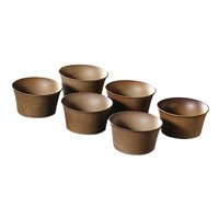 Magideal - Juego De Té Chino De Cerámica Kung Fu, Tazón De Té De 1,7 , Juego De Tazas De Té Japonesas, Tazas De Café De Kung Fu Para Restaurante Cafetería, 6 Marrón