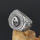 thumbnail image 3 of Anillo Nordico Vikingo Lobo Hombre Moda Masculina 2022 m1, 3 of 3
