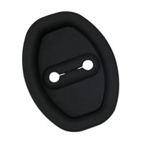 Ioensy - Cubierta Protectora Genérica Para Pestillos De Cerradura De Puerta De Coche, Cubierta Protectora De Silicona Para Pestillo De Puerta De Coche, Color Negro