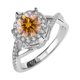 thumbnail image 1 of Anillos de Moissanita de Oro Blanco de 18K de 1 Quilate para Mujer Regalo Color D Claridad VVS1 Anillos de Diamante Anillo de Plata Esterlina S925 Joyería Anillos de Compromiso de Moissanita con, 1 of 8