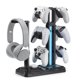 thumbnail image 1 of Soporte KDD RGB de 6 ganchos para auriculares, 1 of 8