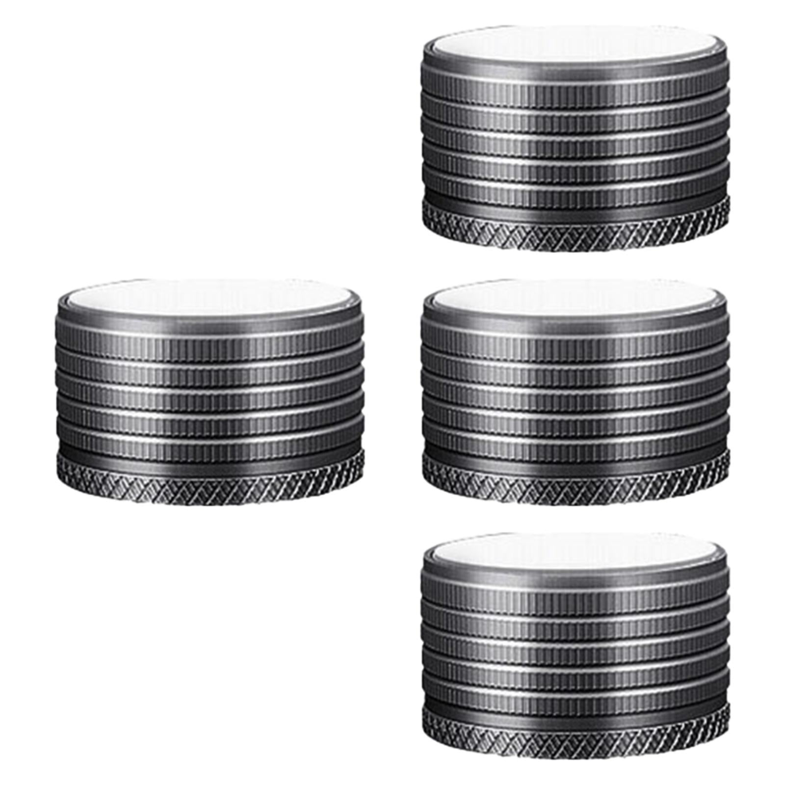 Magideal - 4 Elevadores De Muebles Ajustables, Resistentes, Multifunción, De Aleación De Aluminio, De Metal Resistente, De Repuesto Para Sofá, Mesa De Té, Armari Gris