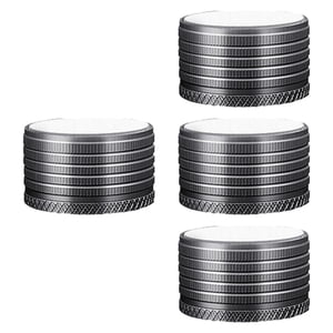 Magideal - 4 Elevadores De Muebles Ajustables, Resistentes, Multifunción, De Aleación De Aluminio, De Metal Resistente, De Repuesto Para Sofá, Mesa De Té, Armari Gris