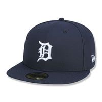 Gorra New Era 59Fifty Auténtica De Los Detroit Tigers Navy Mlb