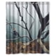 thumbnail image 1 of Cortina de ducha con diseño de árbol, juego de cortinas de baño con ganchos, tamaño 60 x 72 pulgadas, 1 of 3