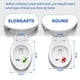 thumbnail image 5 of Asiento De Inodoro Comercial Alargado De 47 Cm Blanco, 5 of 6