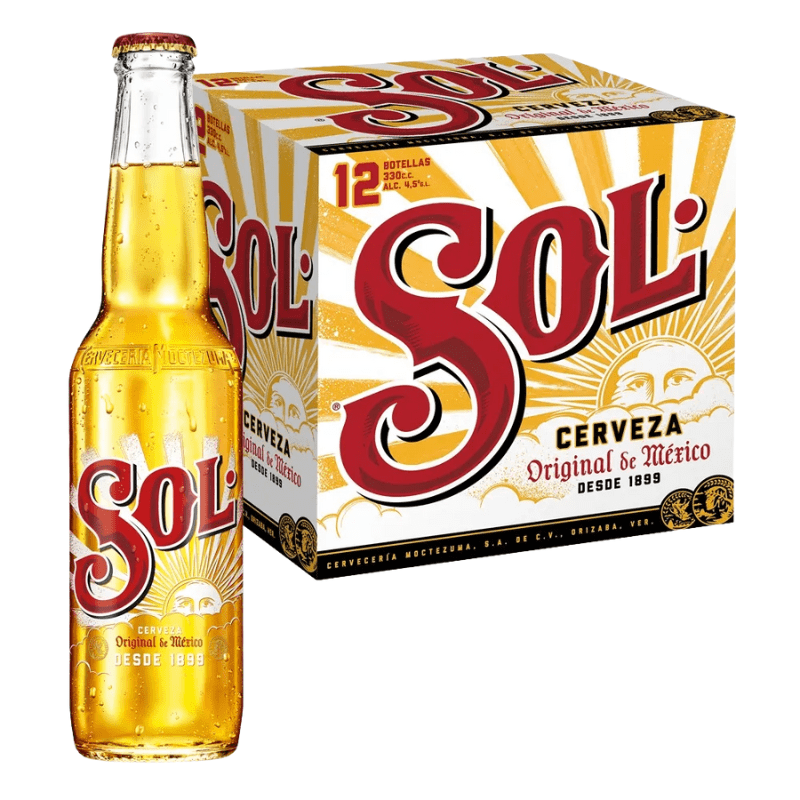 Sol Botella Cerveza Sol Botella 330cc x12 | Lider