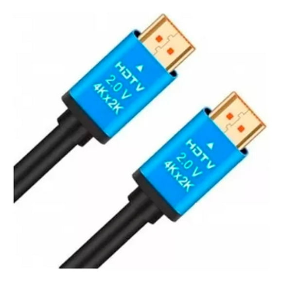 Cable Hdmi Dm 15mts 2.0 4k Conector Aluminio negro