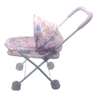 Bothyi - Cochecito De Bebé Plegable Para Muñecas, Carrito De Empuje En Miniatura, Juguete Para Niñas Y Niños, Morado