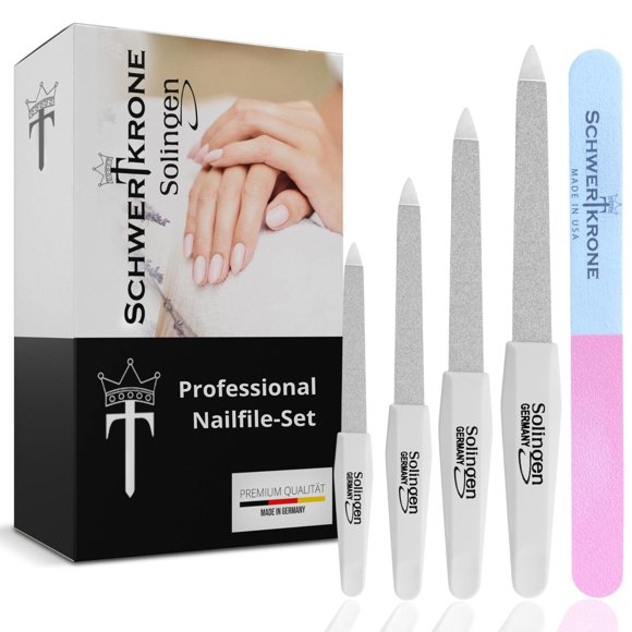 Set de limas de uñas Schwertkrone Sapphire Metal Solingen Alemania