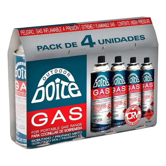 Pack de Gas Portatil (4 Un de 227 gr c/u)