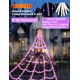 thumbnail image 5 of Luces LED VITI para exteriores con forma de telaraña para Halloween, 250 LED, 5 m, red, 5 of 7