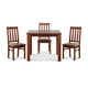 thumbnail image 5 of Comedor Ñuble Cuadrado 95X95 Cm Con 4 Sillas Caramelo-Chocolate, 5 of 13