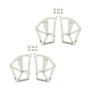 Genérico - 2X Gabinete Con Cajones Para Zapatos Bisagras Estante Giratorio Accesorio Gabinete Marcos Abatibles Blanco 2 Capas