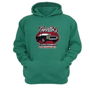 Genérico - Polerón Canguro Torettos Verde Aguamarina Talla Xs Unisex