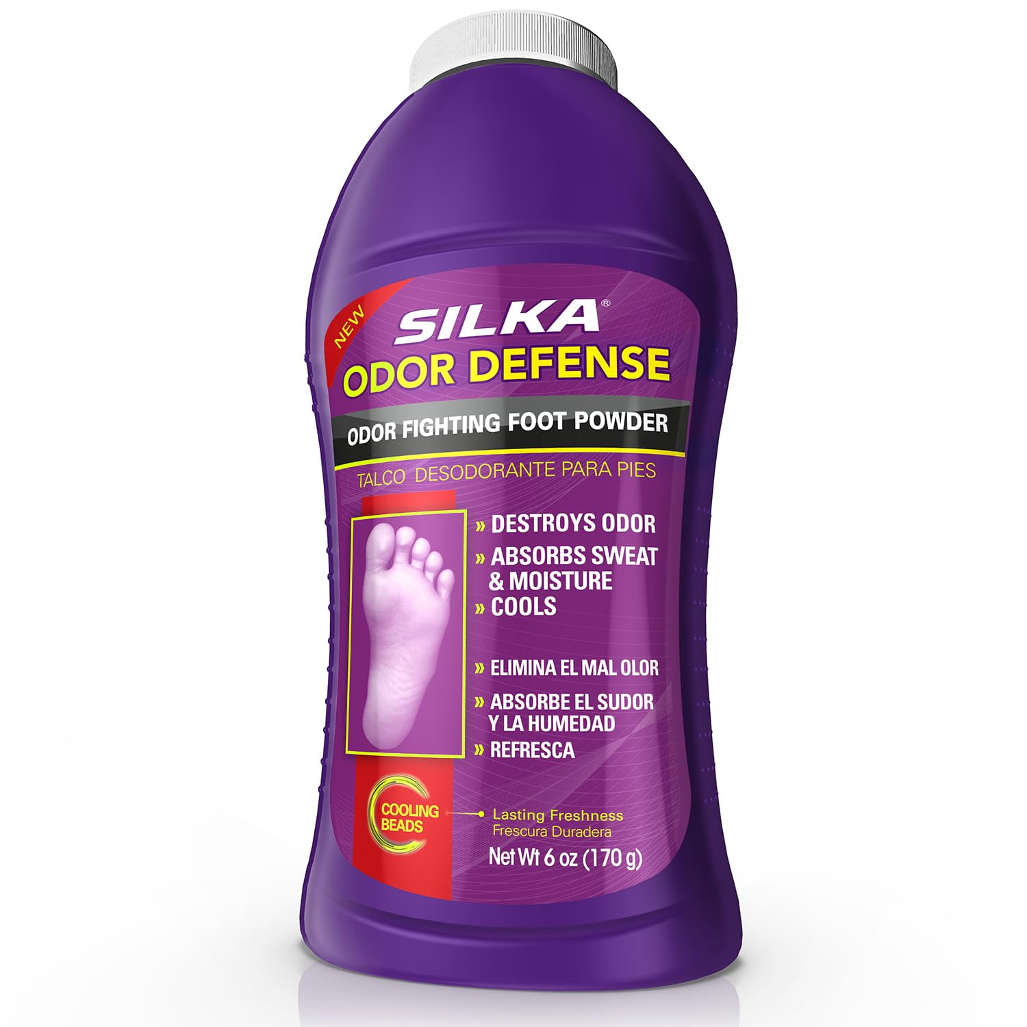 Polvo Para Pies Y Desodorante Para Zapatos Silka Odor Fighting 180 Ml
