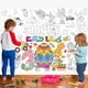 thumbnail image 5 of Mantel para colorear de Pascua para niños, póster grande para colorear con 12 pinceles, conejito de huevo de Pascua, mantel gigante de papel, camino de mesa, manualidades, arte de garabatos para recue, 5 of 6