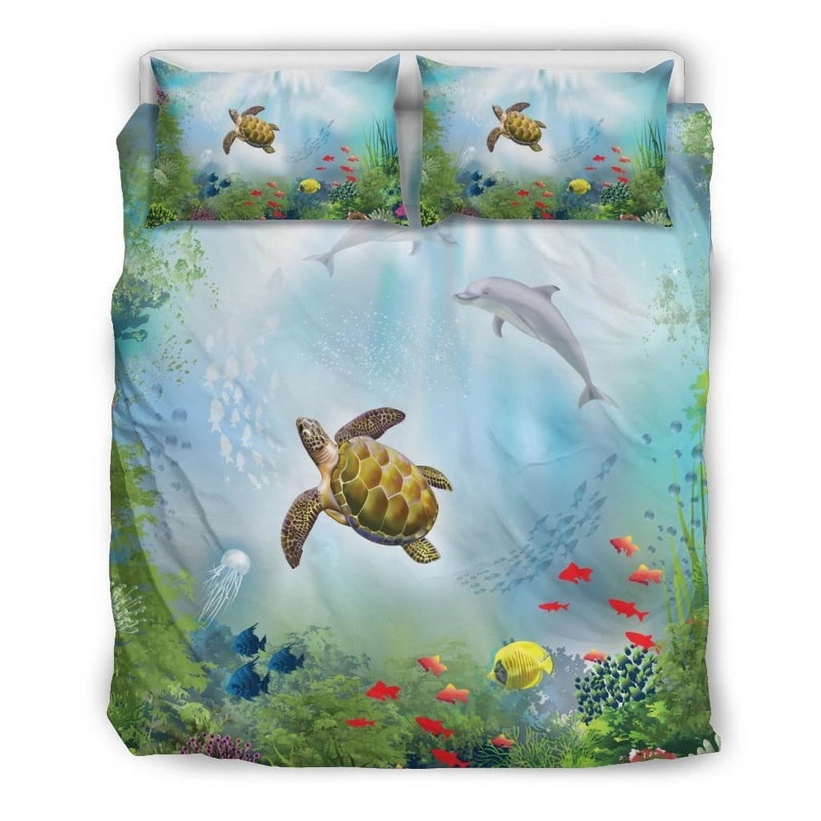 Milsleep - Juego De Cama Hawaiian Animal In The Ocean Polynesian