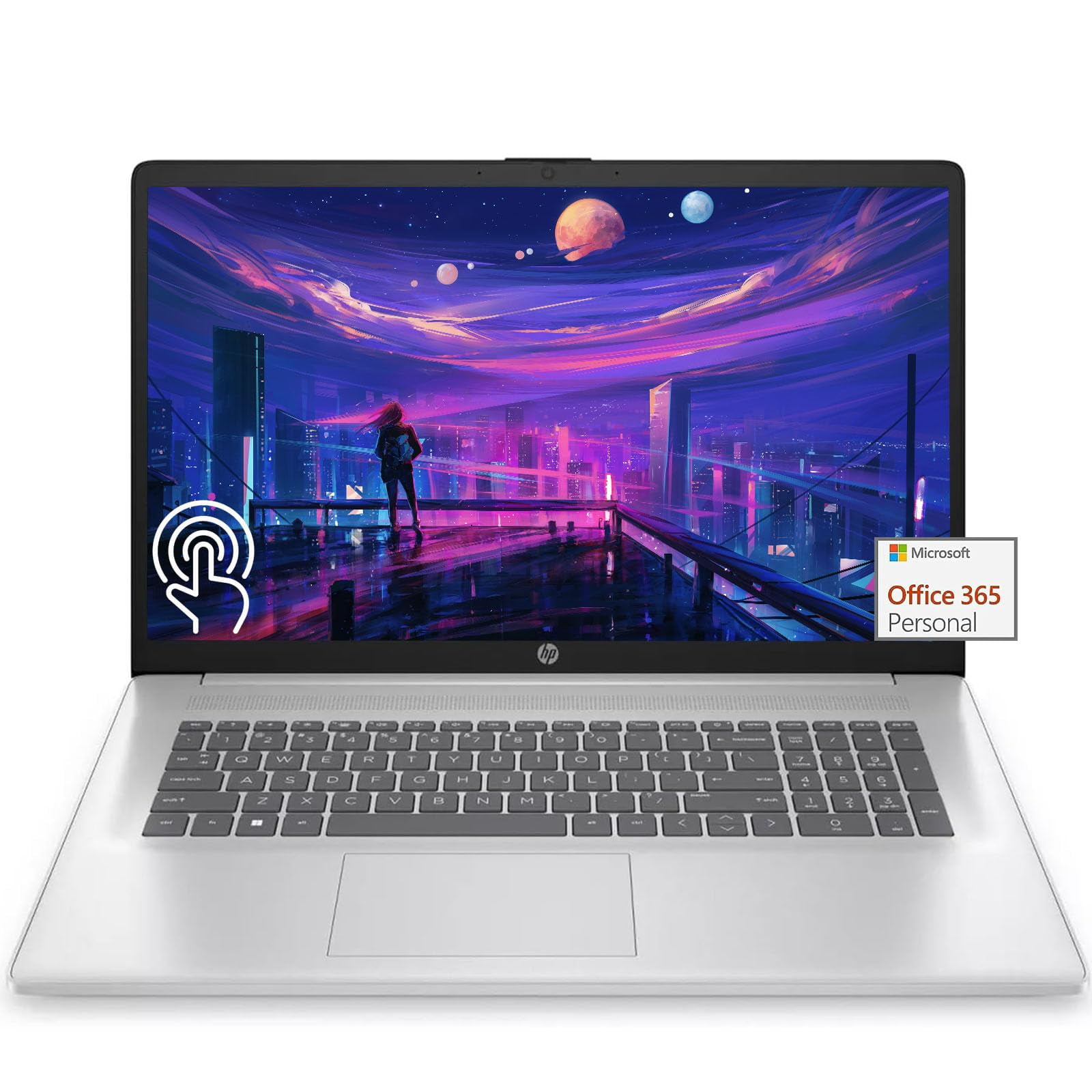 Ordenador Portátil Hp 17 Con Pantalla Táctil Intel Pentium De 17,3 Pulgadas, 4 Gb De Ram, 128 Gb, Ss