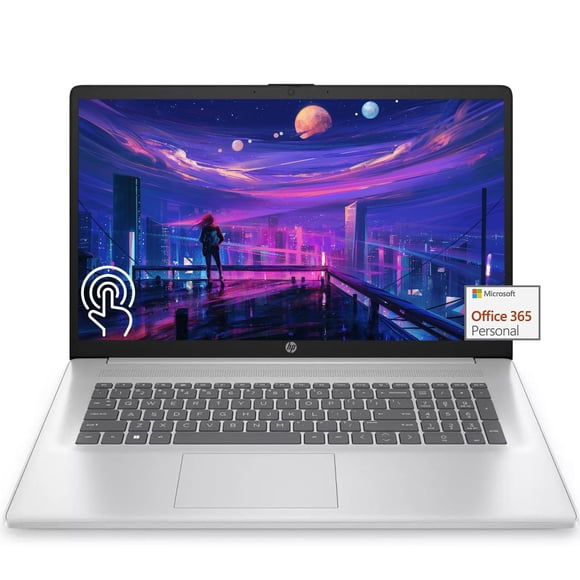 Ordenador portátil HP 17 con pantalla táctil Intel Pentium de 17,3 pulgadas, 4 GB de RAM, 128 GB, SS