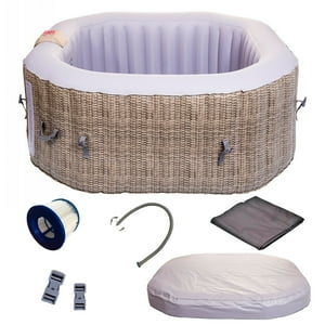 Sunshine - Jacuzzi Spa Inflable Luxury 125 Rattan 4 Personas