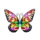 thumbnail image 3 of Decoración de pared Escultura Decoración Mariposas, Decoraciones colgantes, Decoración de pared de mariposa de metal decorativa artística para patio, Estilo B, 3 of 5