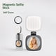 thumbnail image 2 of Iluminación del anillo de llenado del teléfono plegable compatible con la luz de selfie magnética con espejo para el maquillaje de zoom Grabación de fotografía Videoconferencia, Negro, 2 of 3