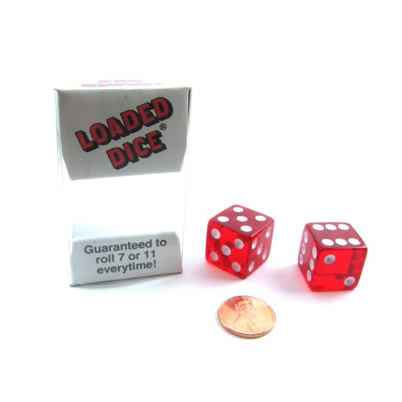 Dados Cargados Koplow Games Transparentes (2) Garantizados 7 u 11