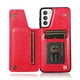 thumbnail image 1 of PU Leather Card Holder Wallet Case For Samsung Galaxy S23 S22 S21 S20 Note 20 Ultra Plus Kickstand Durable Shockproof Cover, 1 of 3