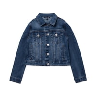 Campera De Jean Para Niñas Calvin Klein Stretch Denim Con Botones 8-10