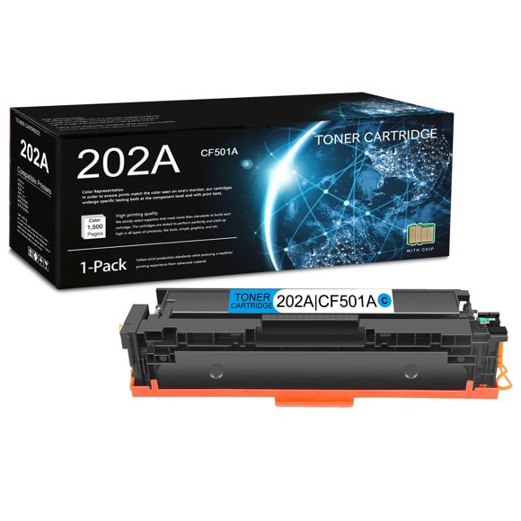 Cartucho de Tóner IGUGNIK 202A CF501A Cian con Chip