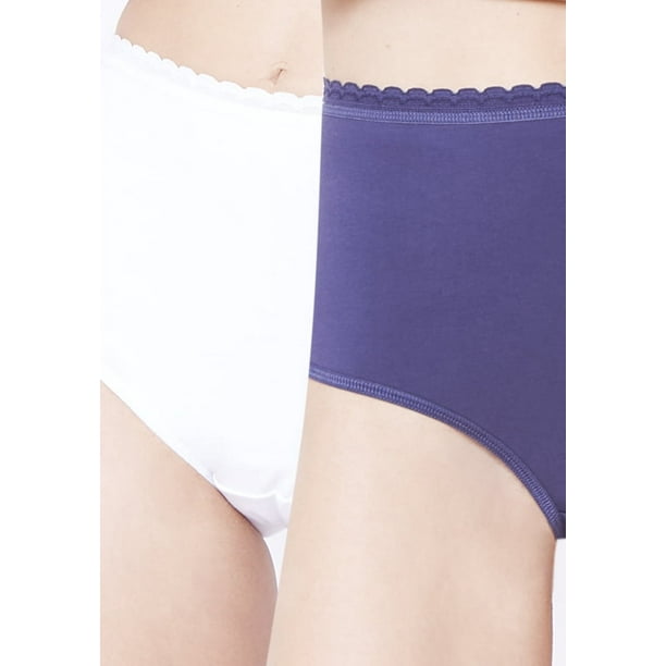Calzón Maxi Pack de 2 Algodón Elasticado 10702P Azul
