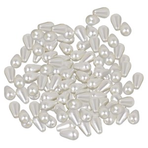 Bothyi - Cuentas De Perlas De Imitación De Gota De Agua Abs Para La Fabricación De Joyas Beige 6X10Mm 400Pcs