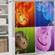 thumbnail image 5 of Elemental-theme 4-Piece Shower Curtain Set with Rugs, Waterproof Bathroom Decor Set Includes Bath Mat, U-Shaped Rug, Toilet Lid Cover and Curtain with Hooks, 5 of 6