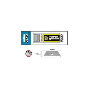 Olfa - Repuesto Hoja Trapezoidal Con Puntas Redondeadas 17.5 Mm. 5 U.
