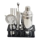 thumbnail image 1 of Juego De Coctelera De Acero Inoxidable De 14 Piezas Con Soporte Para Bebidas Mixtas Dad Black, 1 of 3