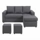 thumbnail image 1 of Sofa Seccional L 3 Cuerpos + 2 Puff gris, 1 of 2