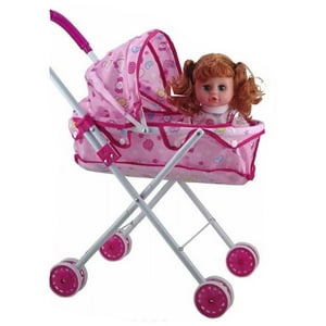 Total E-Commerce - Juguete Muñeca Con Carrito Rosada Infantil