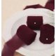 thumbnail image 1 of Xiao Hua Cintas, paquete de 4 cintas de gasa (rojo oscuro) - 4 cm x 5 yardas, cinta con borde deshilachado, ideal para envolver regalos, bodas, manualidades., 1 of 3