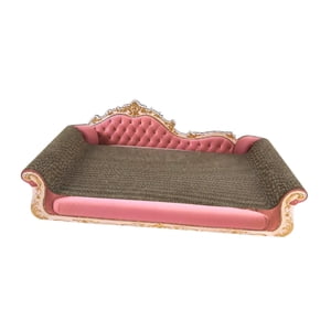 Ioensy - Rascador Para Gatos, Sofá Cama, Garra De Molienda, Tablero Rascador Para Gatos, Para Que Duerma El Gatito, Rosa